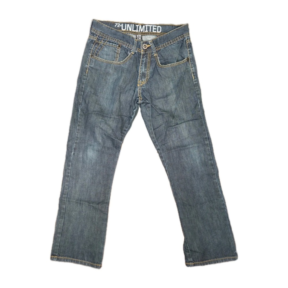 Vintage Ecko Unltd Men's Jeans 30x30 Slim Dark Wash Blue Denim Straight Leg